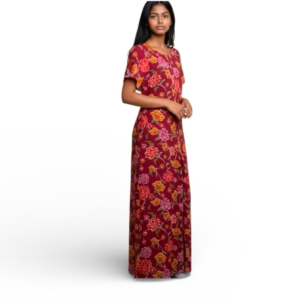 Gb Girls Floral Short Sleeve Neo Wanderer Wide Leg Jumpsuit New Size Xl